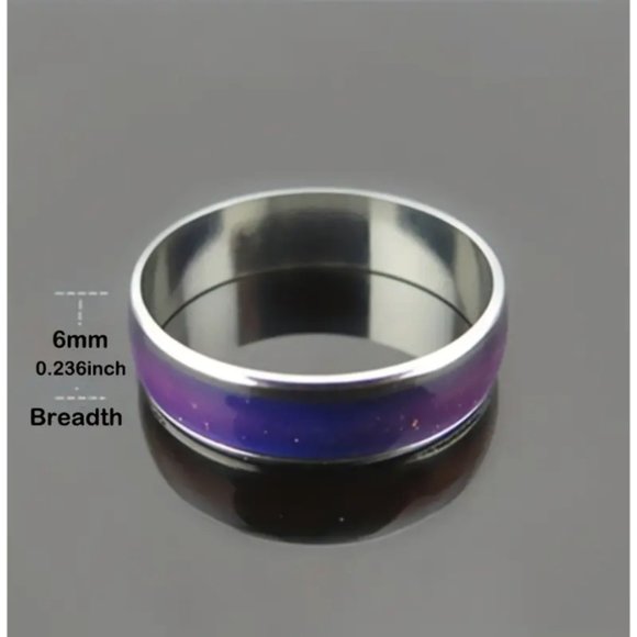 Beautiful Mood Rings with 12 Changing Colors (Sizes #6-11) - Picture 7 of 10